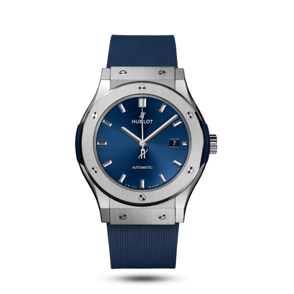 HUBLOT CLASSIC FUSION TITANIUM BLUE 42MM