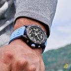 Montre Breitling Endurance Pro Noire Avec Bracelet Bleu