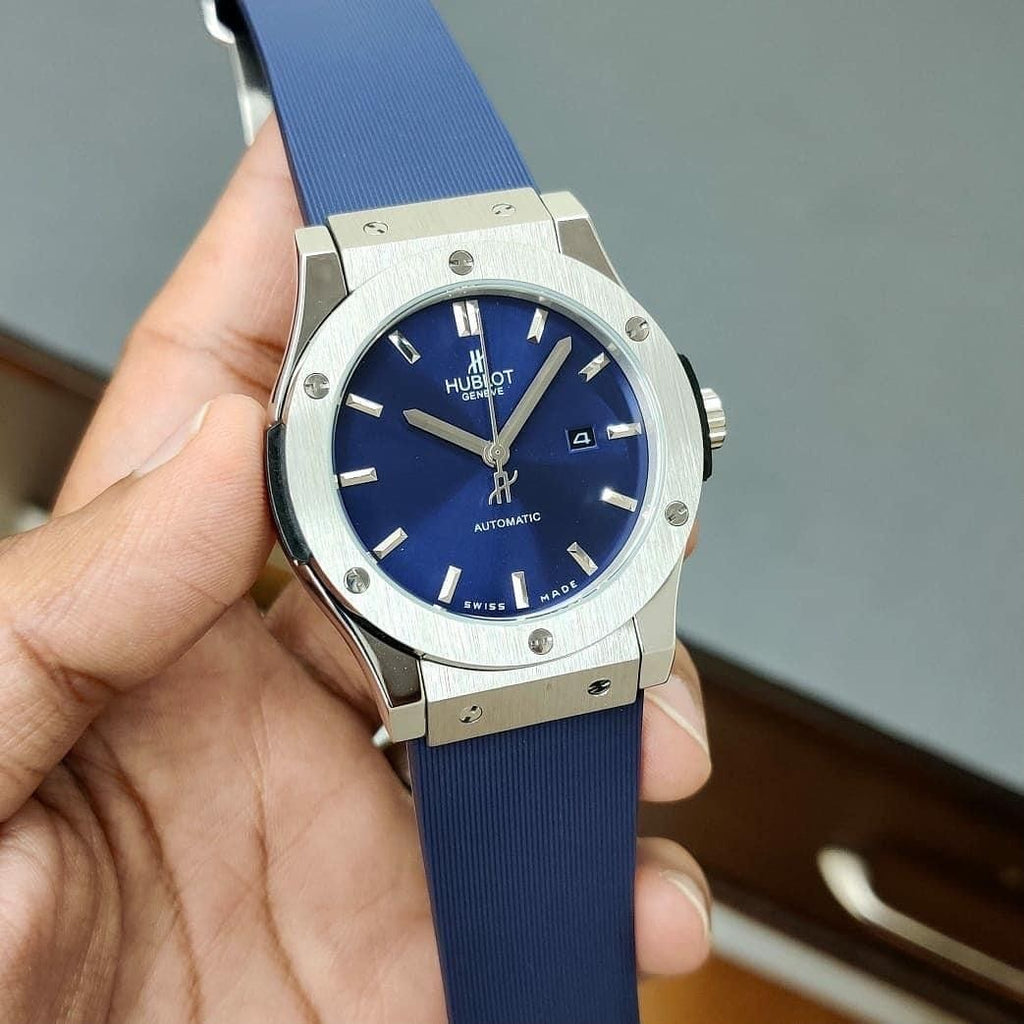 HUBLOT CLASSIC FUSION TITANIUM BLUE 42MM