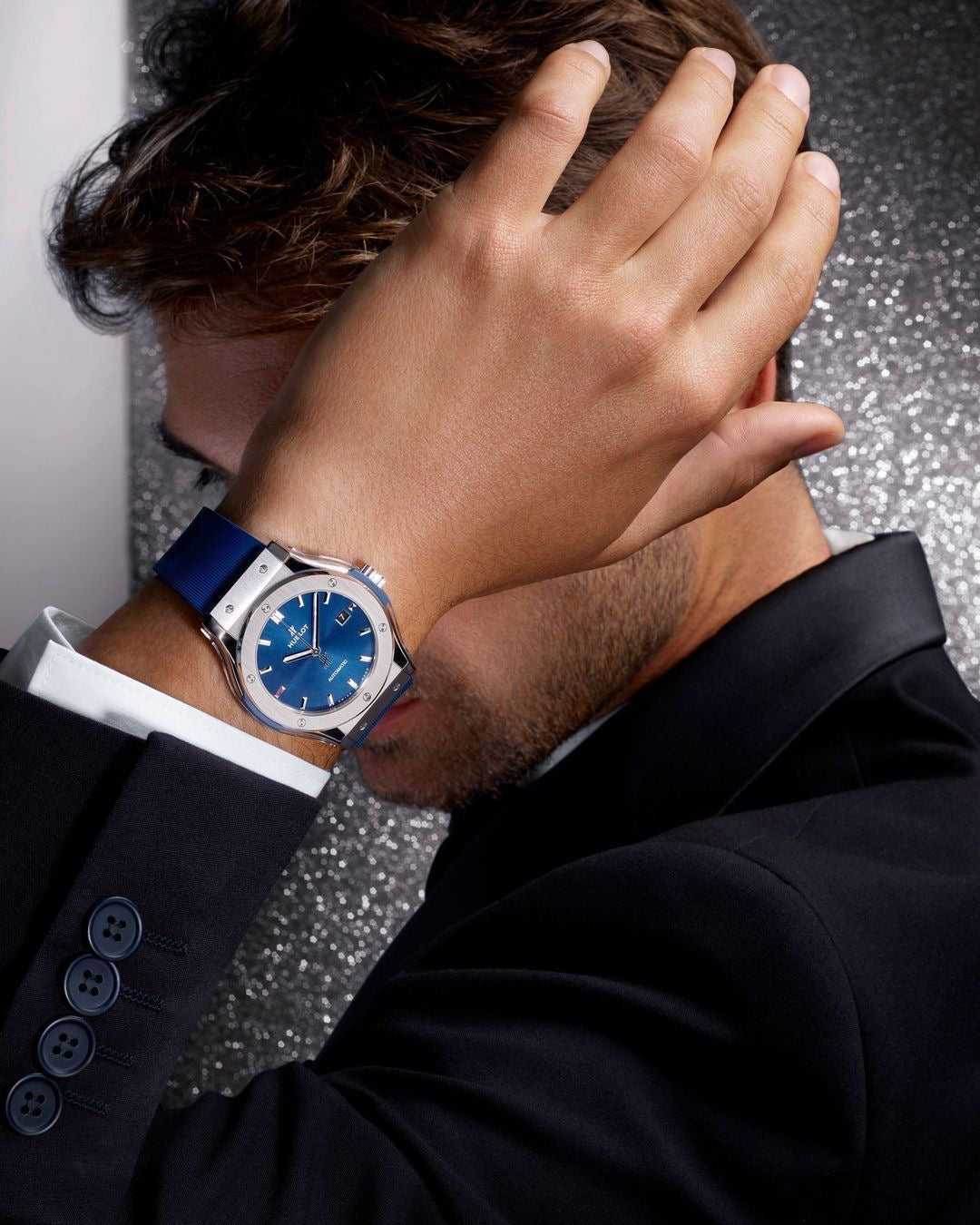 HUBLOT CLASSIC FUSION TITANIUM BLUE 42MM