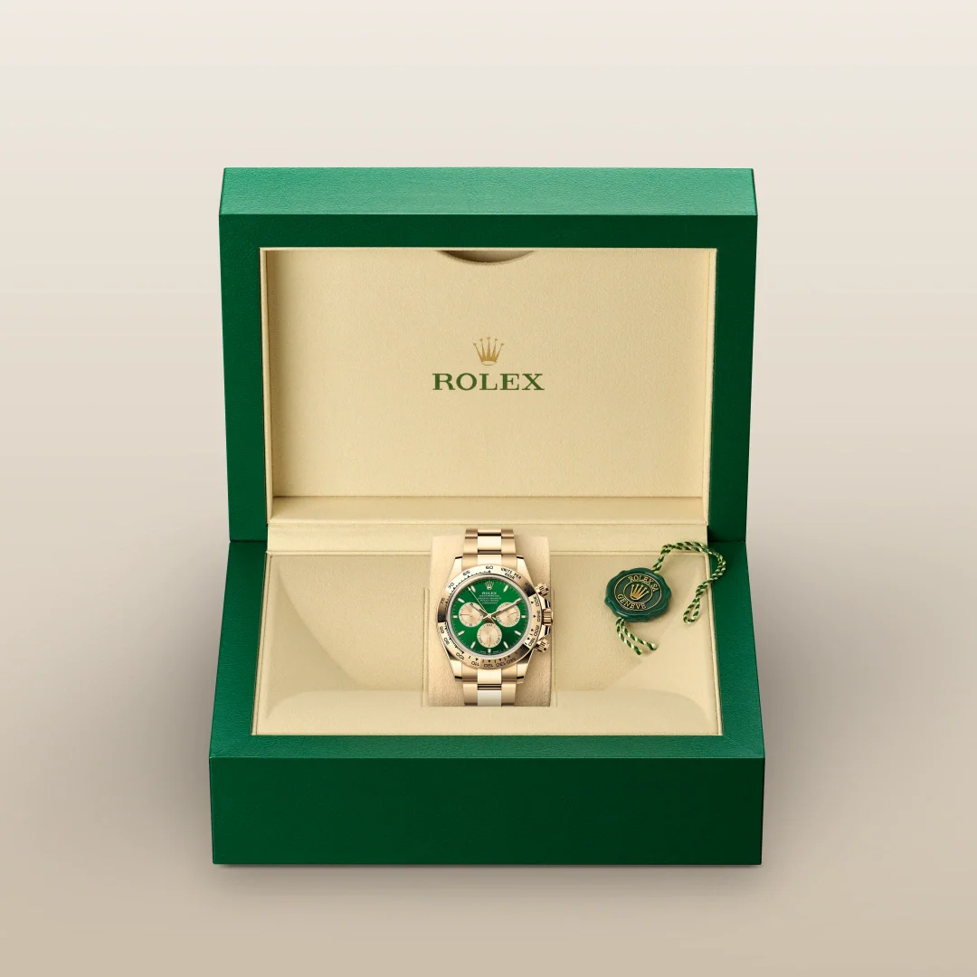 Rolex Cosmograph Daytona Yellow Gold Green Dial