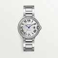 Ballon Bleu Strass Argenté 36mm