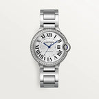 Ballon Bleu Strass Argenté 36mm