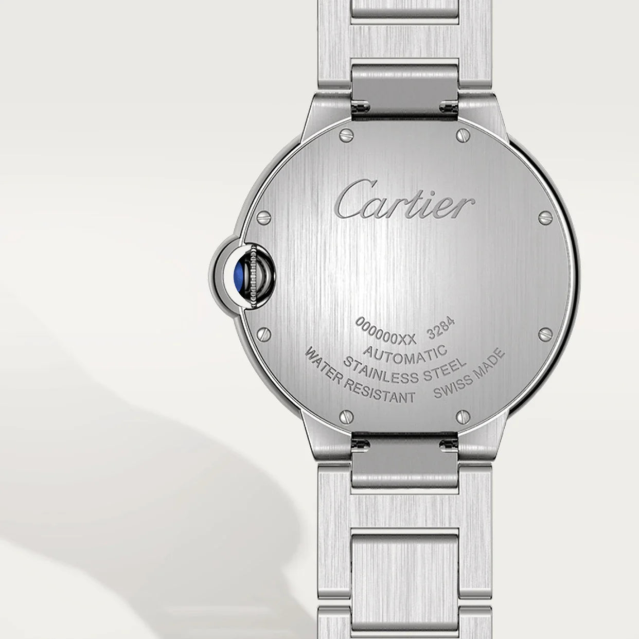 Ballon Bleu Strass Argenté 36mm