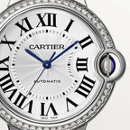 Ballon Bleu Strass Argenté 36mm