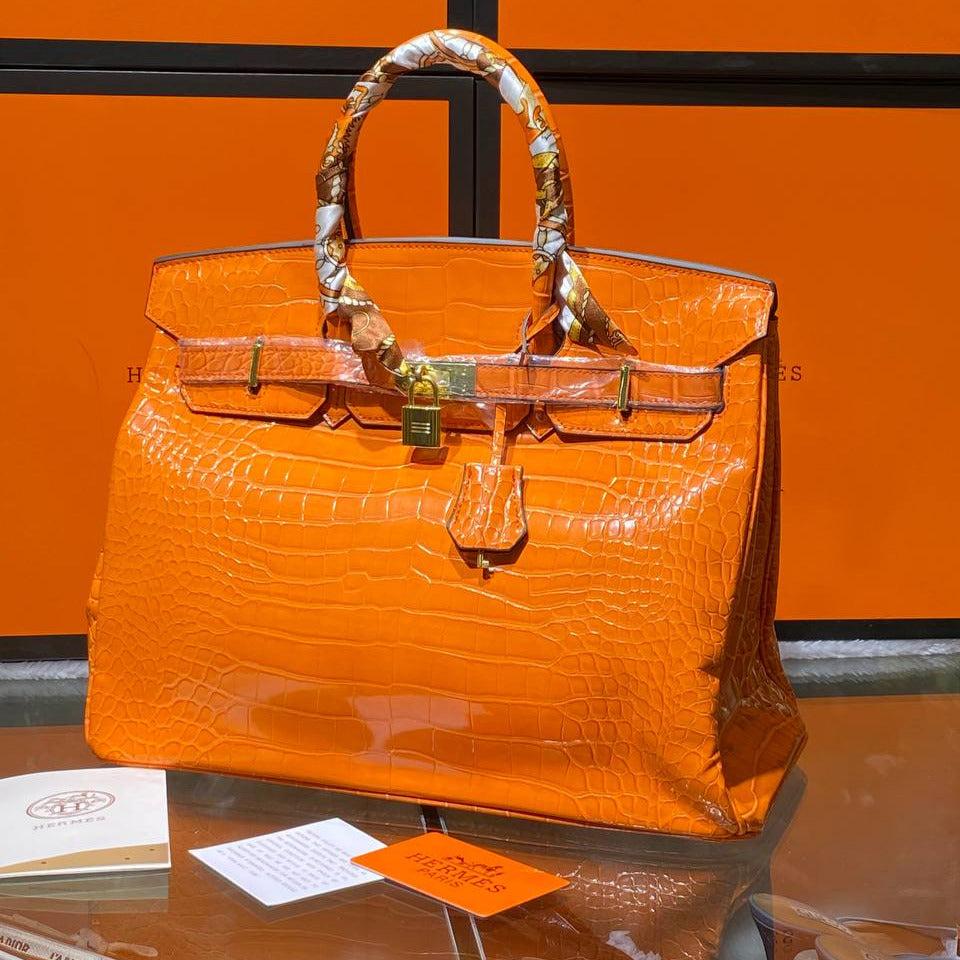 Hermès Birkin 30cm Niloticus Orange