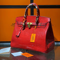 Hermès Birkin 30cm Niloticus Rouge