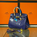 Hermès Birkin 25cm Niloticus Bleu