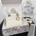 Sac Medium Lady Dior Blanc