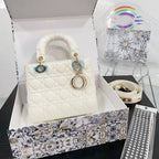 Sac Medium Lady Dior Blanc