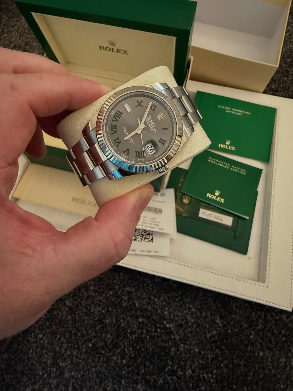 datejust 41 Wimbledon dial