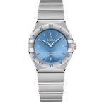 Montre Femme Omega Constellation Bleu 28mm