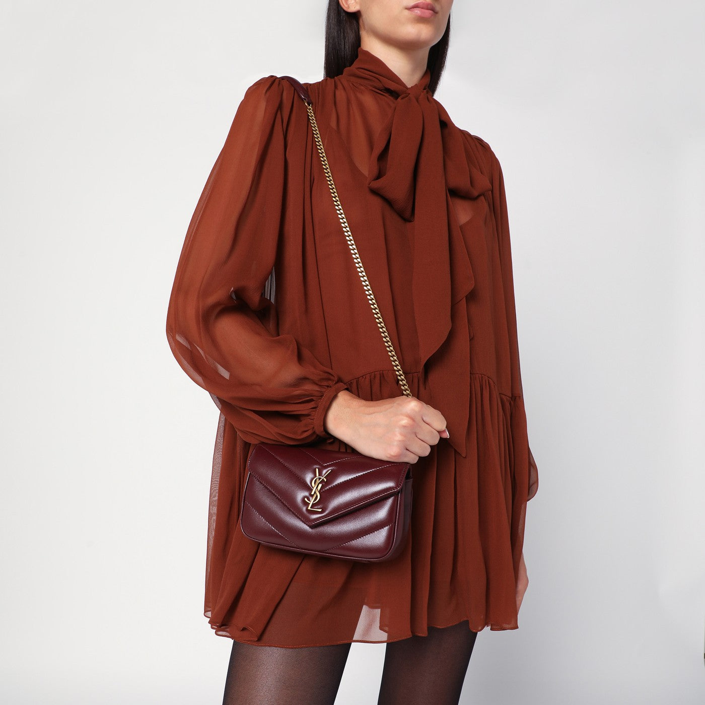 Loulou Mini Sac Bordeaux