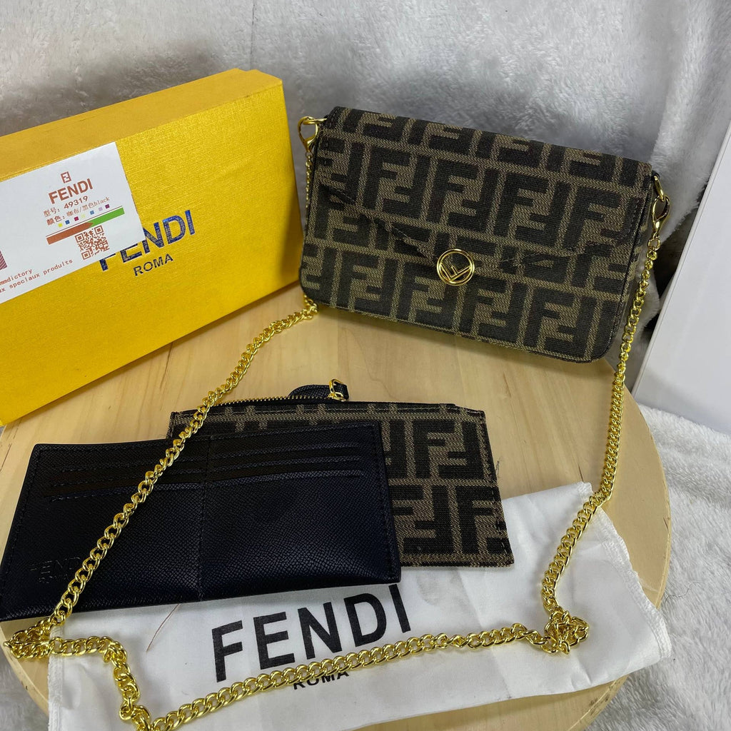 F is Fendi Envelope Marron