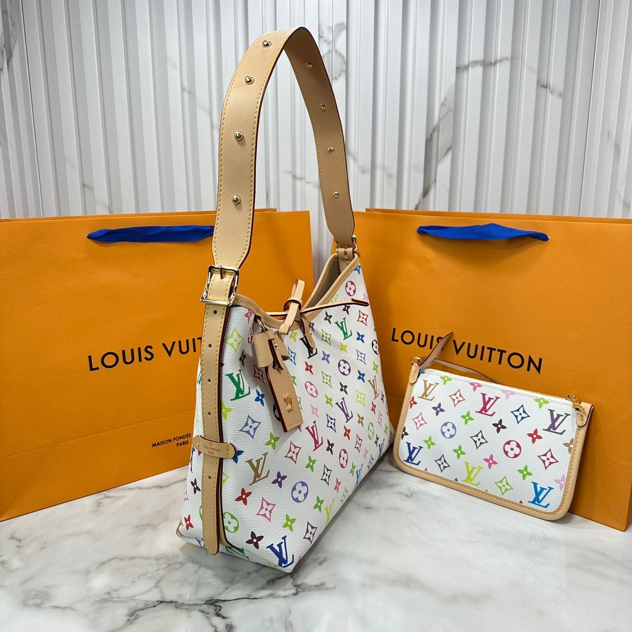 LV x TM CarryAll Blanc
