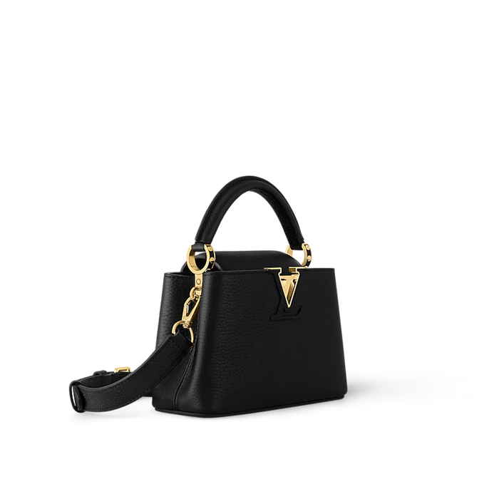 LV Le Capucines Mini Cuir Noir