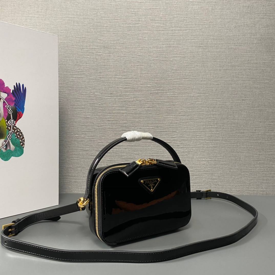 Prada Odette Patent Noir