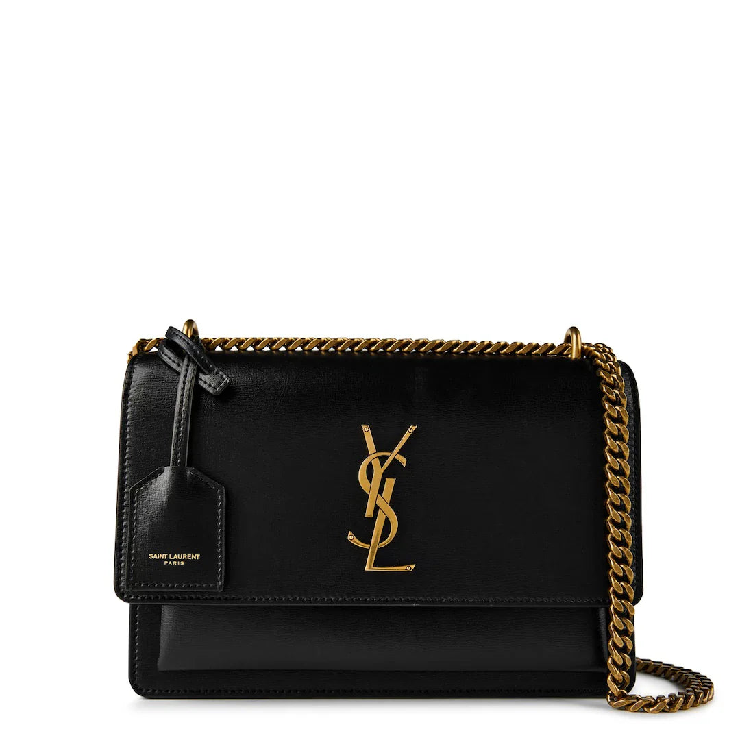 Ysl Sunset Cuir Noir Mat