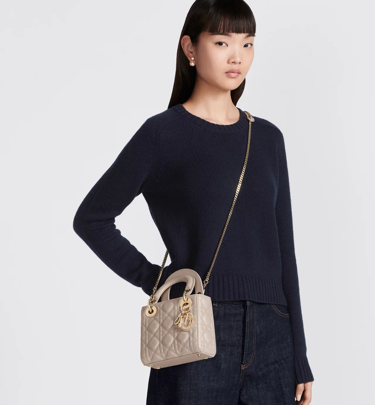 Mini Lady Dior Beige