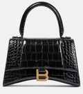 Balenciaga Hourglass Croc Noir