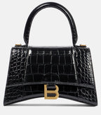 Balenciaga Hourglass Croc Noir