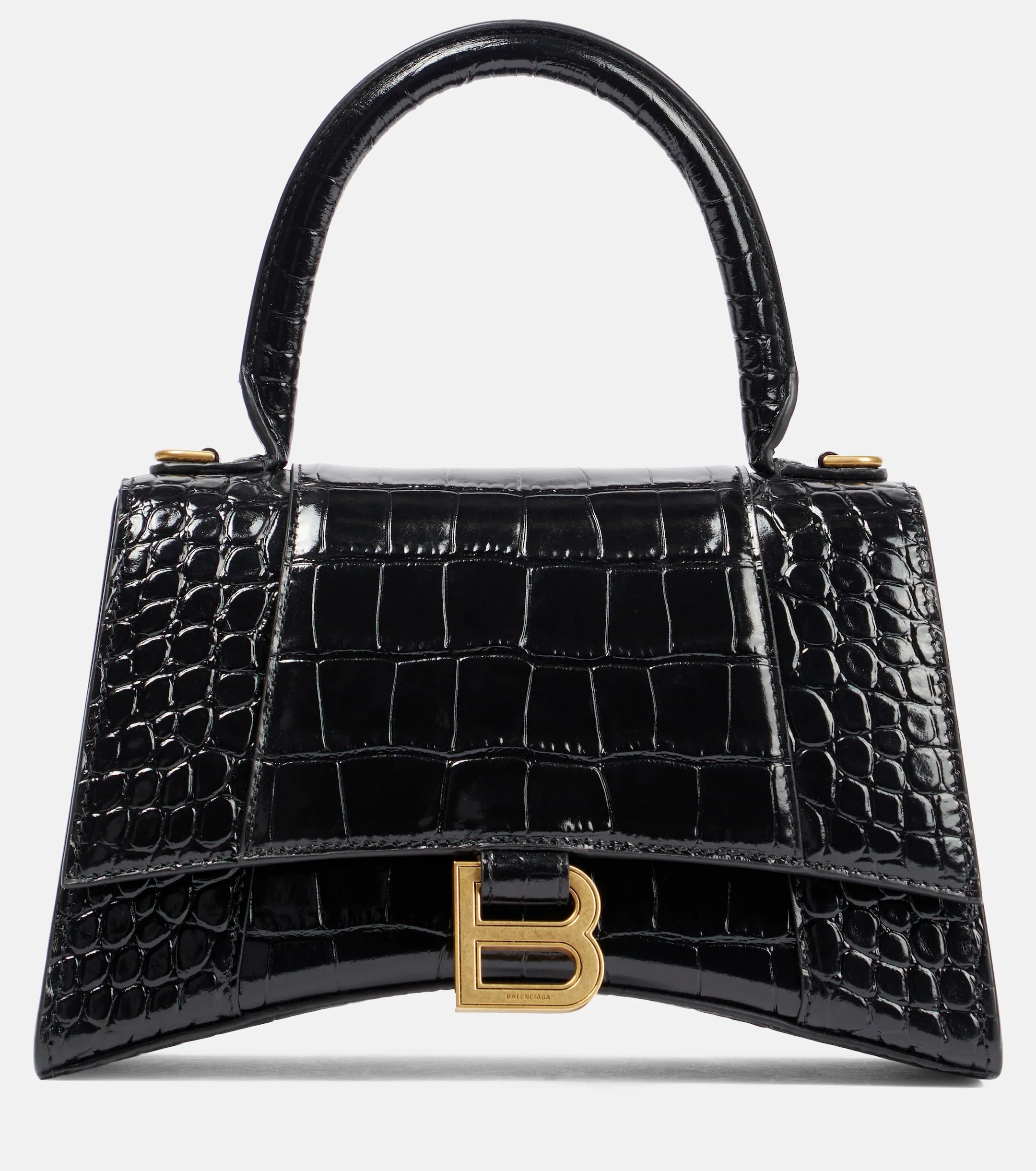 Balenciaga Hourglass Croc Noir
