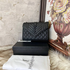 YSL Envelope Medium All Black