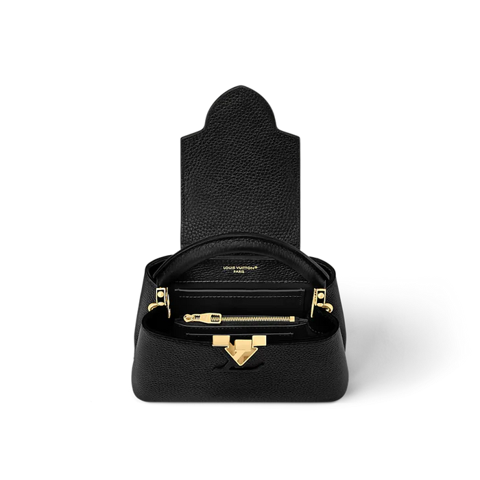 LV Le Capucines Mini Cuir Noir