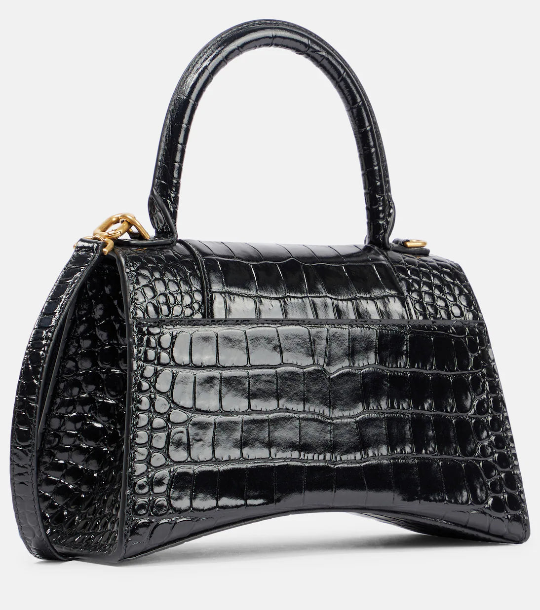 Balenciaga Hourglass Croc Noir