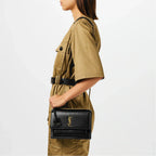 Ysl Sunset Cuir Noir Mat