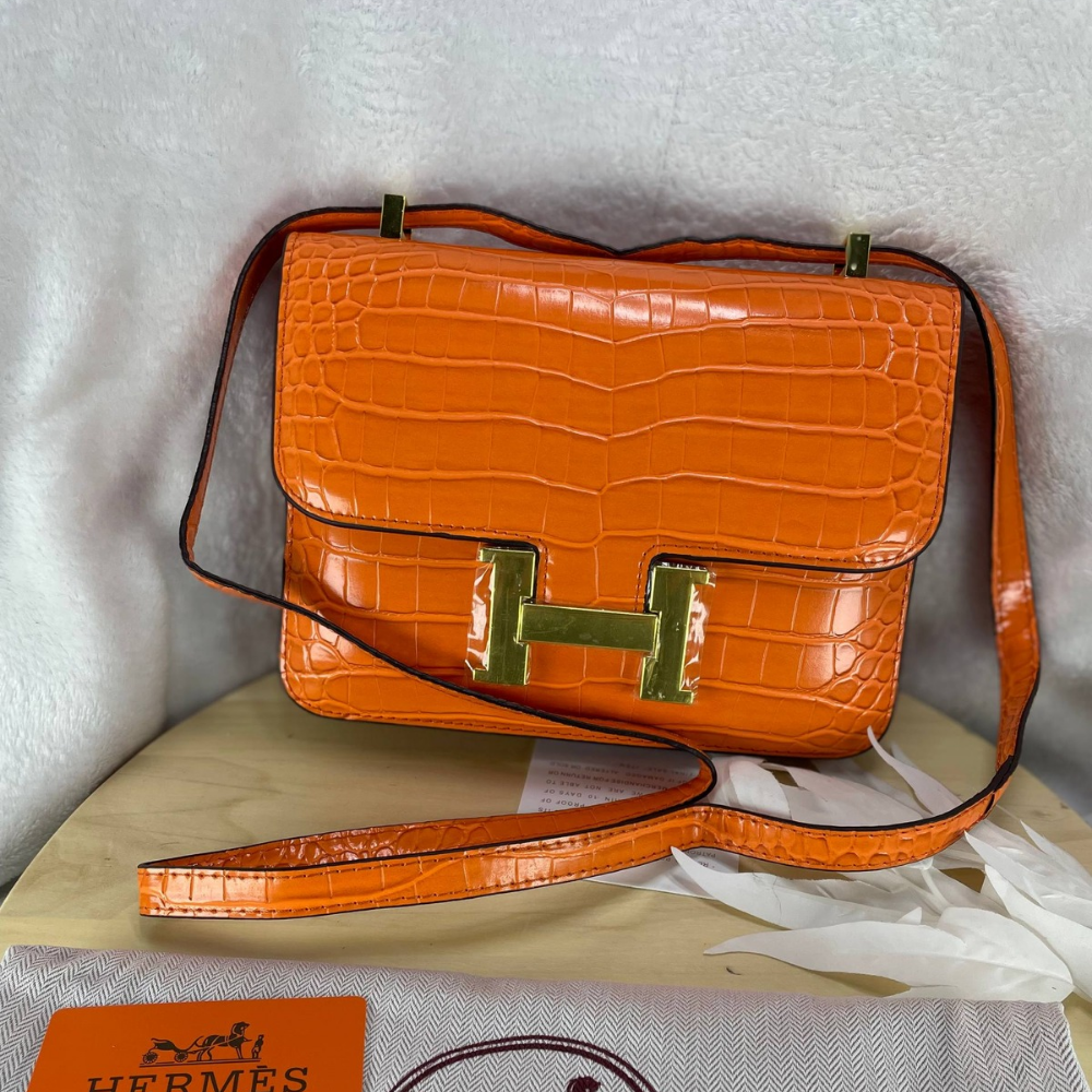 Hermès Constance Alligator Mini Orange