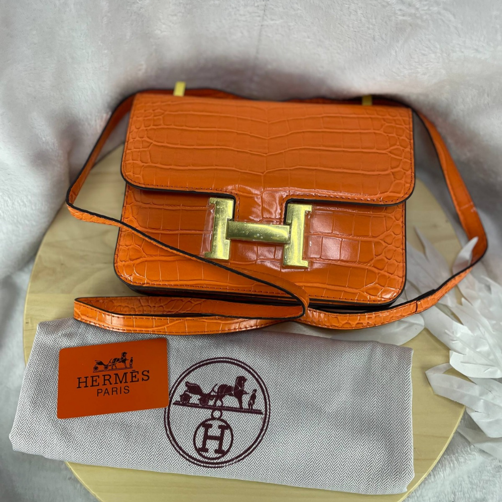 Hermès Constance Alligator Mini Orange