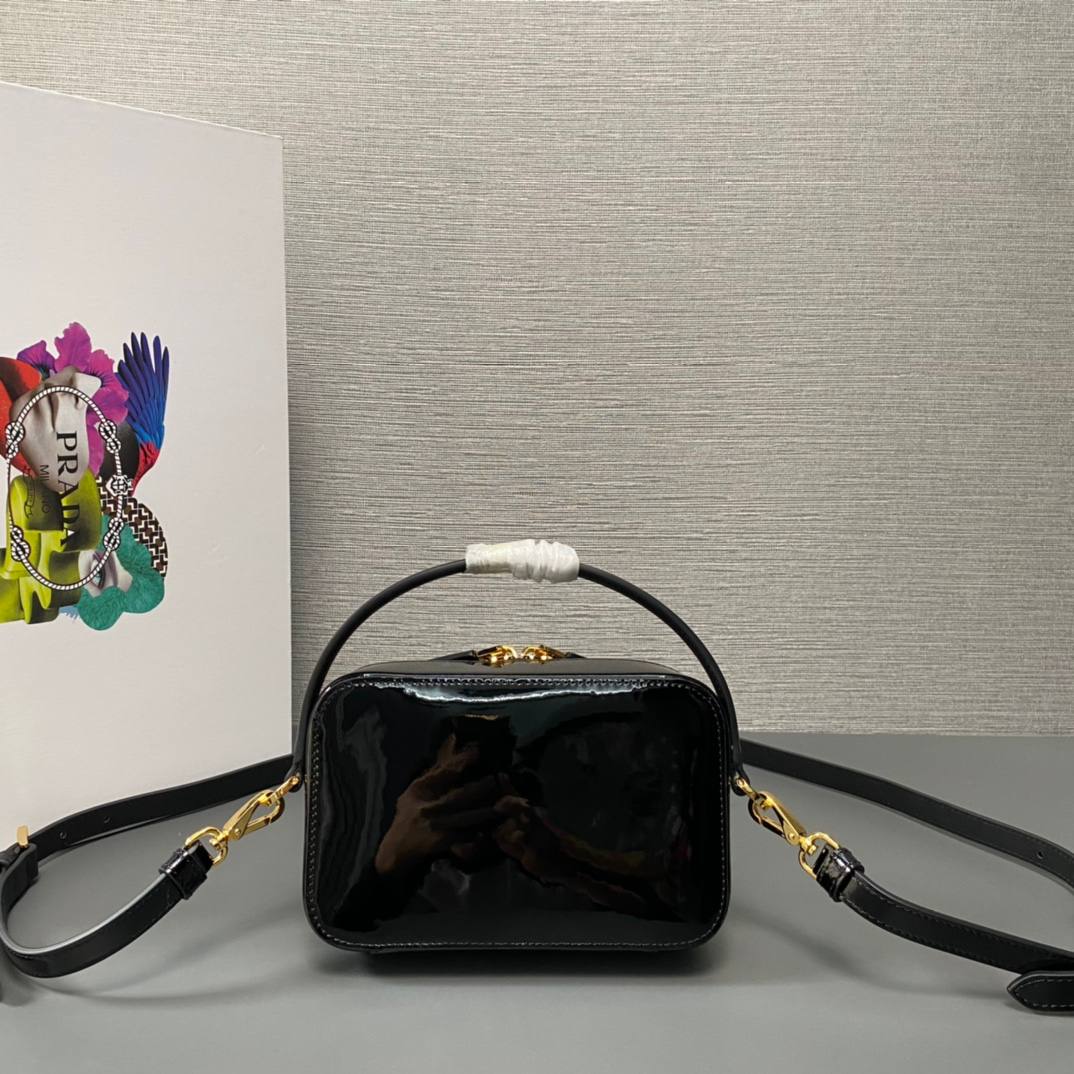 Prada Odette Patent Noir